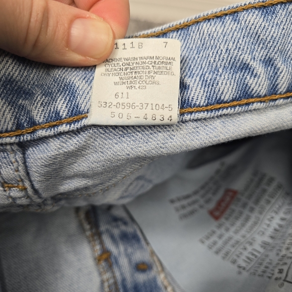 Vintage LEVIS 505 Light Blue Men's 31x30 Jeans. Flaws - Picture 15 of 16